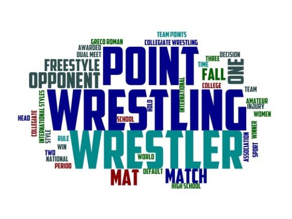 Amateur Wrestling Typography Print