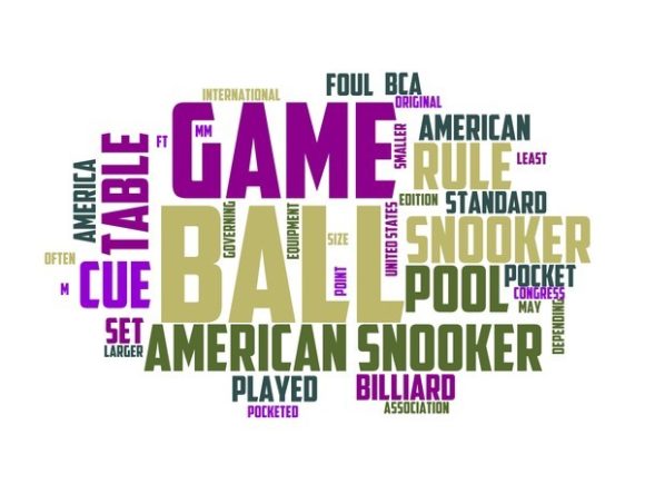 American Snooker Typography Banner