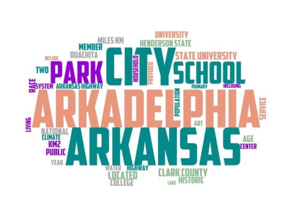 Arkadelphia Typography Background: A Hand-Drawn Word Cloud That Powers Creative Expression Across Industries