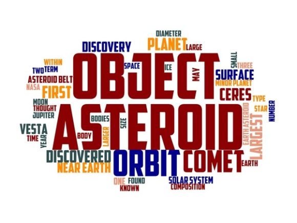 Asteroid Typography Tumbler: A Hand-Drawn Word Cloud for Versatile Creative Use
