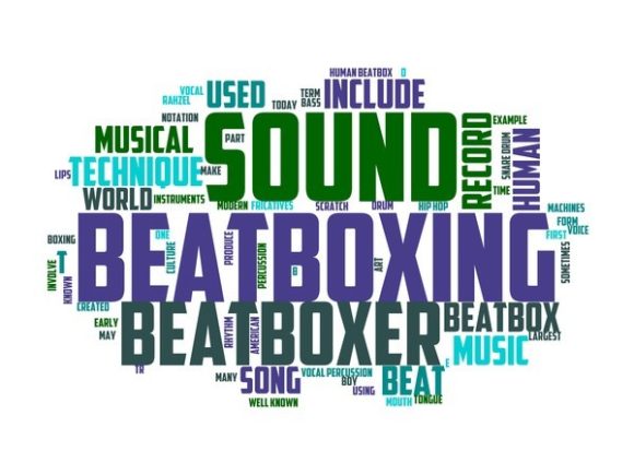 Beatboxing Typography Sticker
