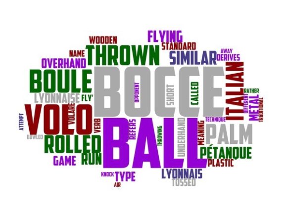 Bocce Volo Typography Sticker