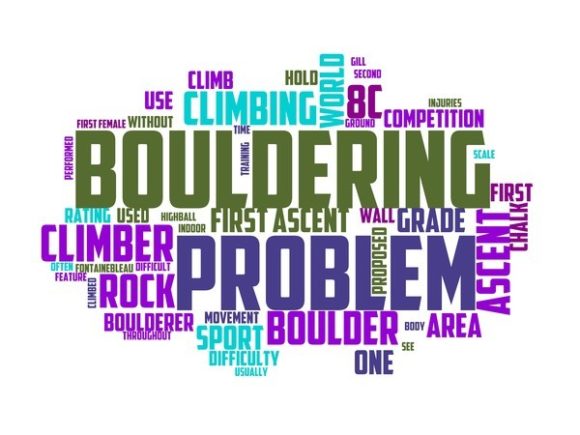 Bouldering Typography Tshirt: A Bold Statement for Climbers and Design Enthusiasts