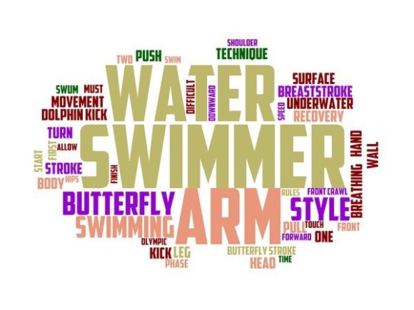 Butterfly Stroke Typography Tshirt: A Creative Canvas for Expression