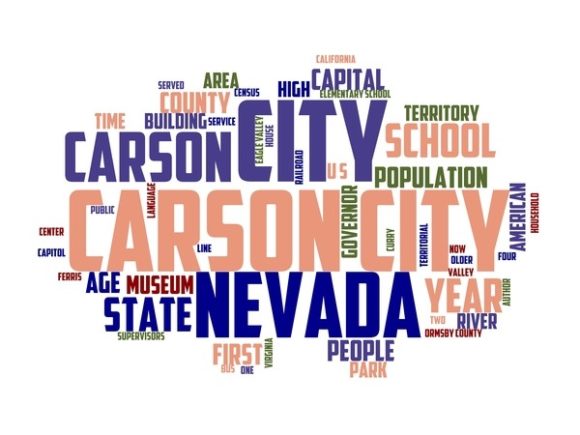 Carson City Typography Print
